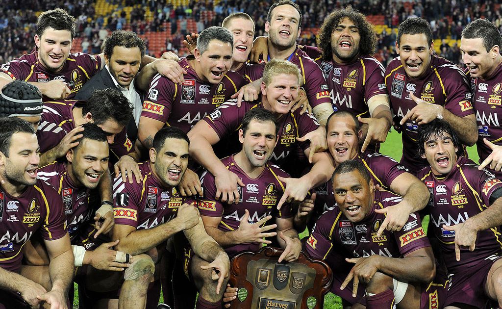 The mighty Queensland Maroons celebrate winning the seventh consecutive State of Origin series against the NSW Blues at Suncorp Stadium last week The mighty Queensland Maroons celebrate winning the seventh consecutive State of Origin series against the NSW Blues at Suncorp Stadium last week