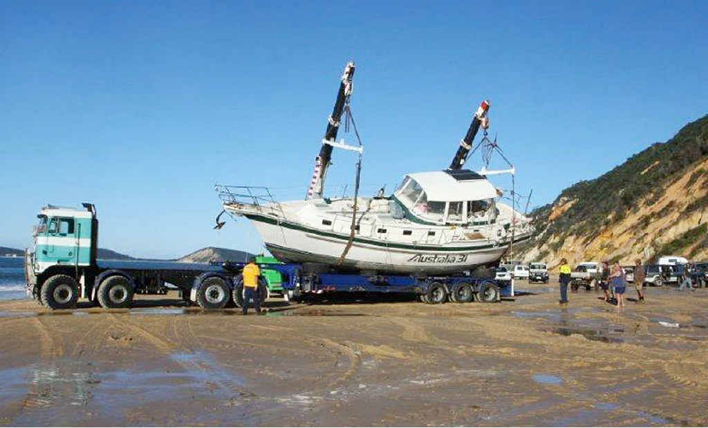 A multi-million dollar salvage effort won out over the elements yesterday as time and tide turned against rescuers. A multi-million dollar salvage effort won out over the elements yesterday as time and tide turned against rescuers.