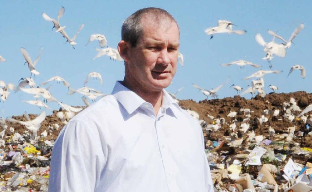 Mick Curran at the Bonnick Rd waste facility. Mick Curran at the Bonnick Rd waste facility.