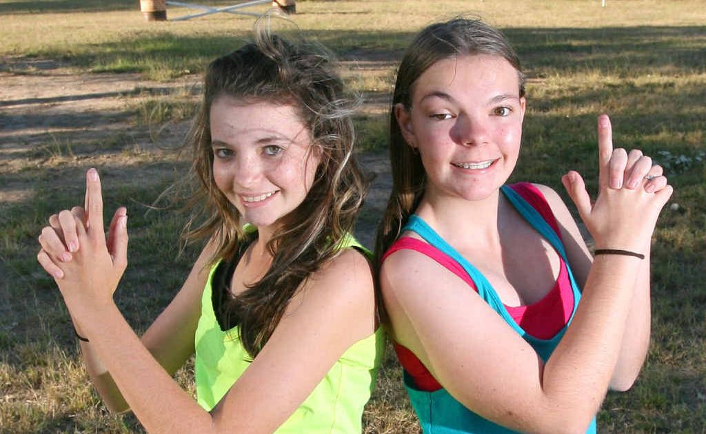 Kaylee Whitmore and Katie Rosengreen show off a few moves that landed them in the big time – a debut appearance of Disney Channel’s Let’s Dance program. Kaylee Whitmore and Katie Rosengreen show off a few moves that landed them in the big time – a debut appearance of Disney Channel’s Let’s Dance program.