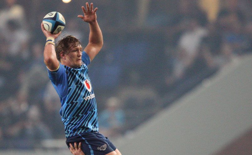 Dewald Potgieter during the Super Rugby match between The Sharks and Vodacom Bulls at Absa Kings Park Dewald Potgieter during the Super Rugby match between The Sharks and Vodacom Bulls at Absa Kings Park