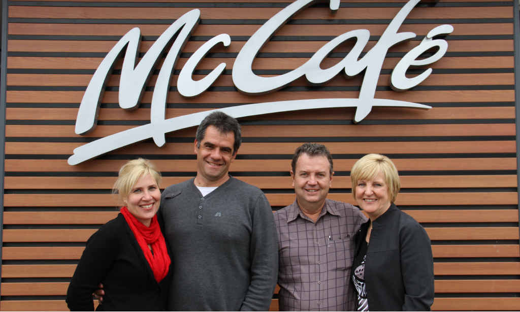Gramae Pagel and Edward Salzwedel (left) are taking over ownership of Emerald’s McDonald’s restaurant from long-time owners Jeff and Leanne Watkins. Gramae Pagel and Edward Salzwedel (left) are taking over ownership of Emerald’s McDonald’s restaurant from long-time owners Jeff and Leanne Watkins.