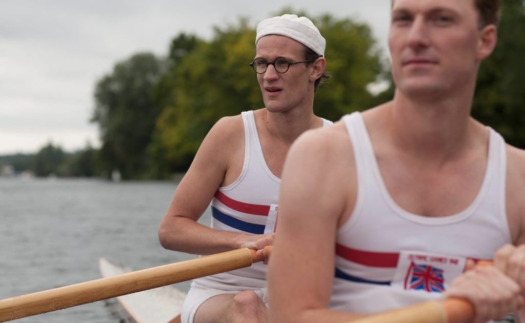 Matt Smith, left, and Sam Hoare star in the BBC telemovie Going for Gold (UK title Bert & Dickie). Matt Smith, left, and Sam Hoare star in the BBC telemovie Going for Gold (UK title Bert & Dickie).