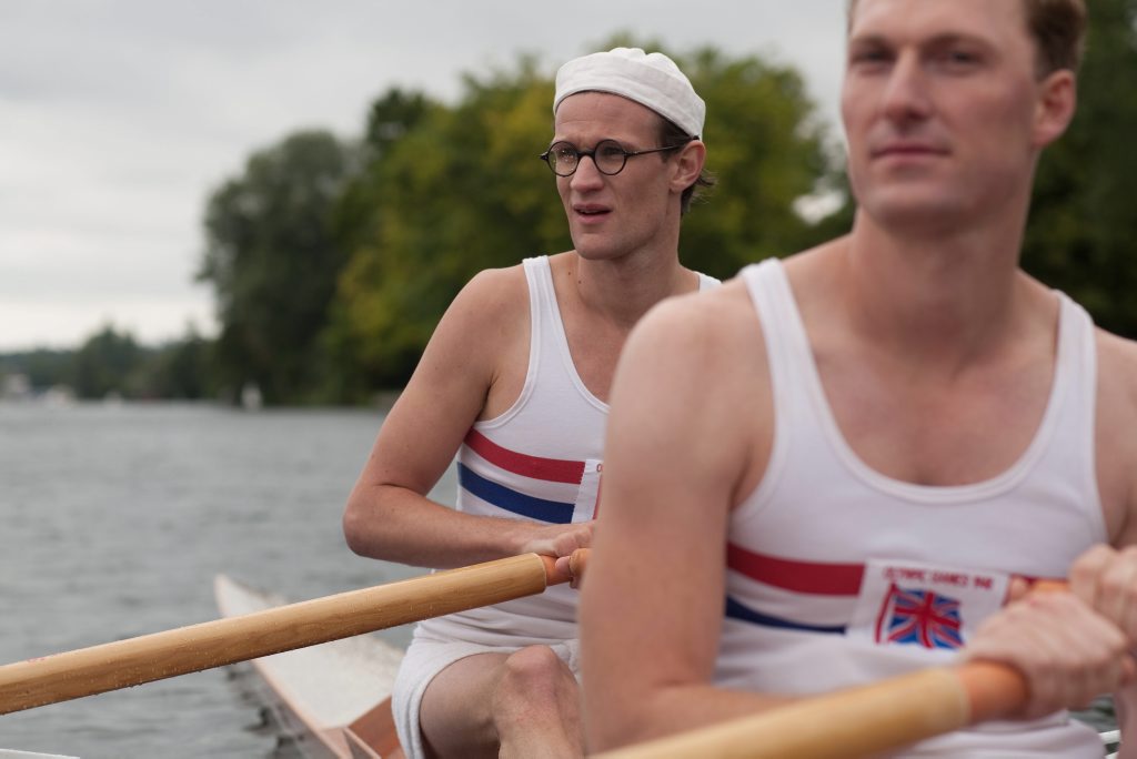 Matt Smith, left, and Sam Hoare star in the BBC telemovie Going for Gold (UK title Bert & Dickie). Matt Smith, left, and Sam Hoare star in the BBC telemovie Going for Gold (UK title Bert & Dickie).