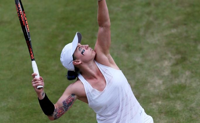 American Grand Slam doubles champion Bethanie Mattek-Sands shows off her tattoos at Wimbledon. American Grand Slam doubles champion Bethanie Mattek-Sands shows off her tattoos at Wimbledon.