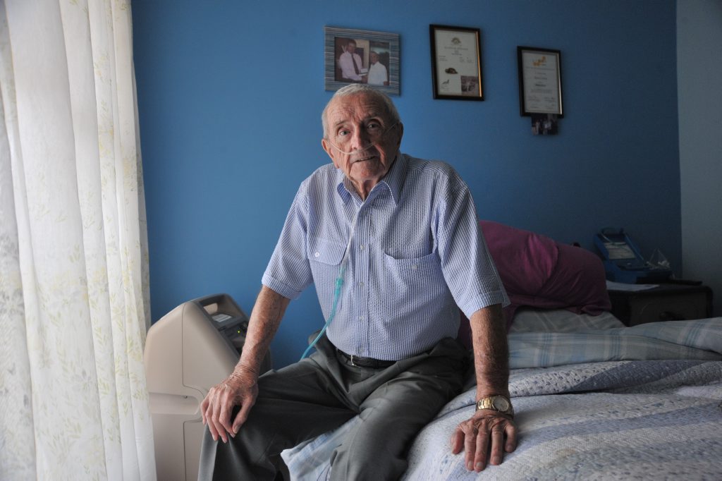 Brian Ginn's dying wish is to see the construction of the Sunshine Coast University Hospital fast-tracked. The 75-year-old marched during the hospital protest in 2009. Brian Ginn's dying wish is to see the construction of the Sunshine Coast University Hospital fast-tracked. The 75-year-old marched during the hospital protest in 2009.