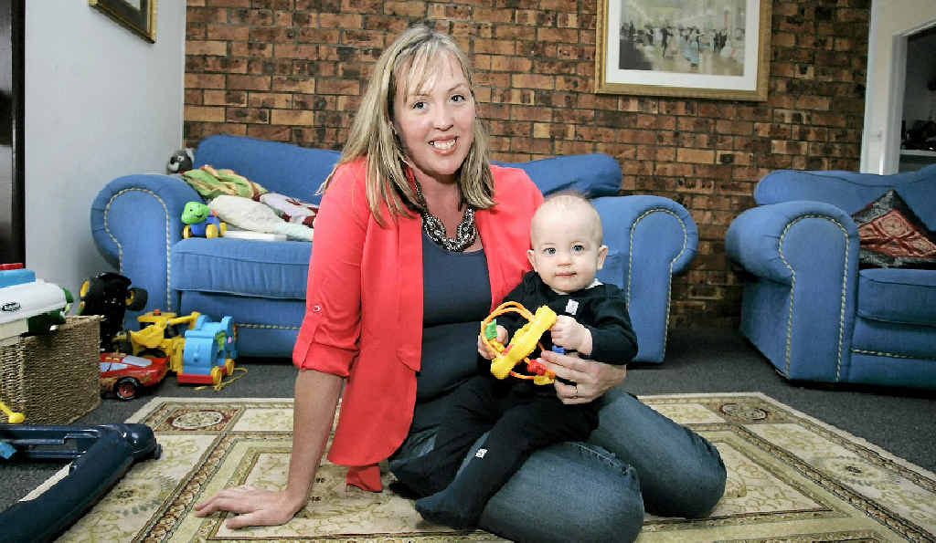 Victoria Murray, with youngest child Thomas, is starting a support group for miners’ wives. Victoria Murray, with youngest child Thomas, is starting a support group for miners’ wives.