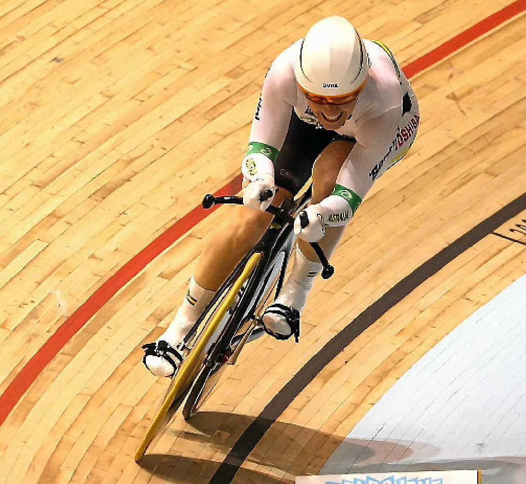 Anna Meares rides her way to a world record in the women’s 500m time trial in Melbourne in 2012. Anna Meares rides her way to a world record in the women’s 500m time trial in Melbourne in 2012.