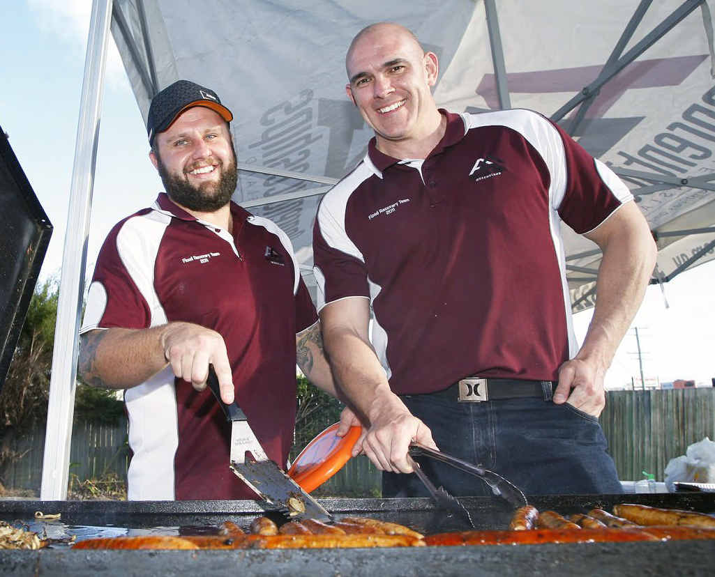Apprenticeships Queensland staff Andy Daintith and Jason O’Halloran. 