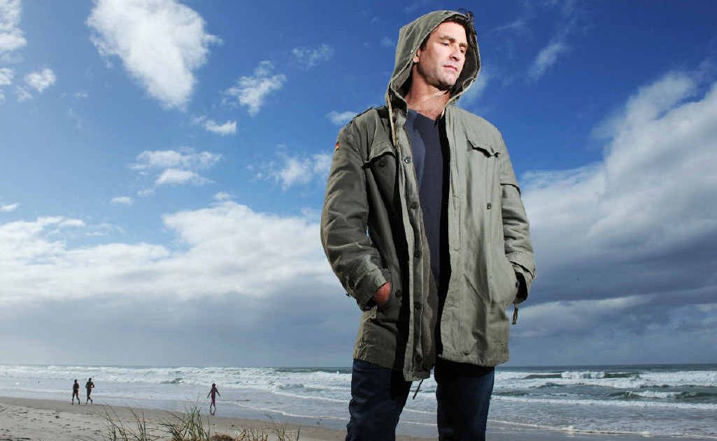 Musician Pete Murray pictured at Suffolk Beach. Musician Pete Murray pictured at Suffolk Beach.