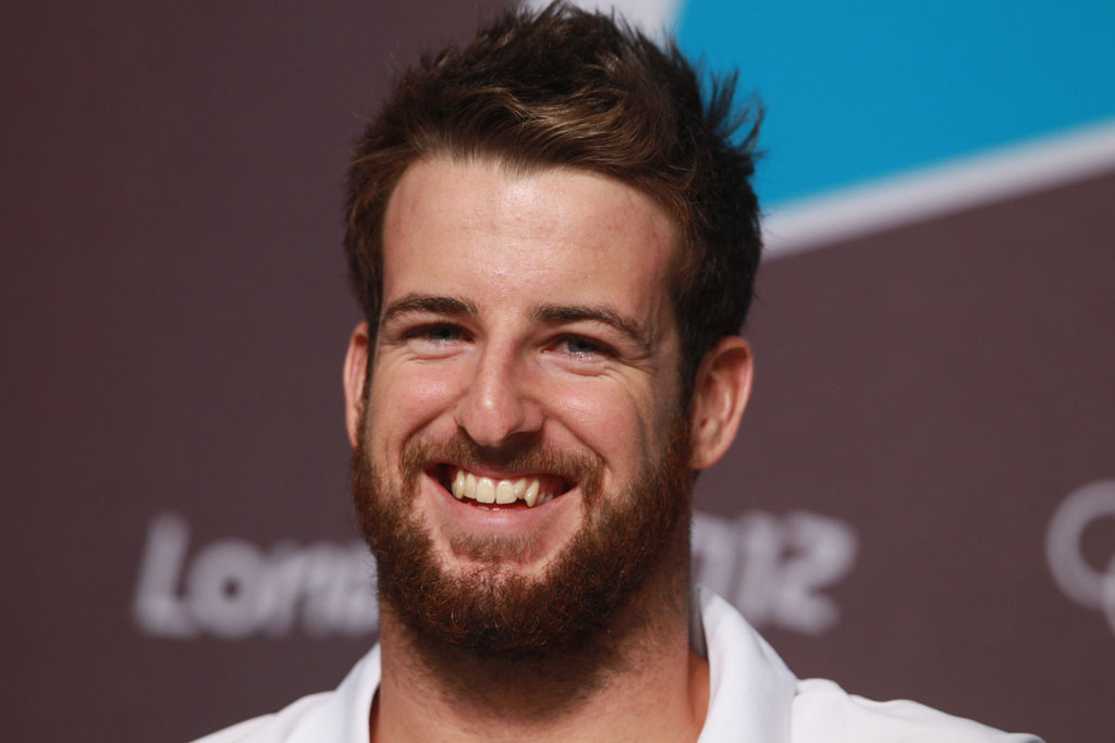 Swimmer James Magnussen of Australia smiles during a press conference ahead of the London Olympic Games. Swimmer James Magnussen of Australia smiles during a press conference ahead of the London Olympic Games.