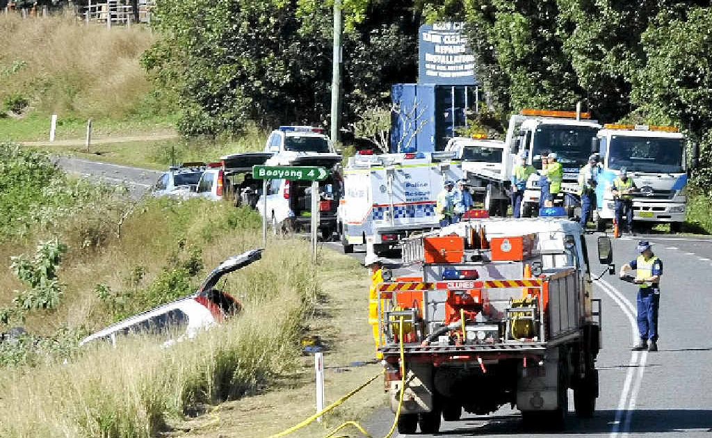 A person was killed after their car ran off the road north of Clunes yesterday. A person was killed after their car ran off the road north of Clunes yesterday.