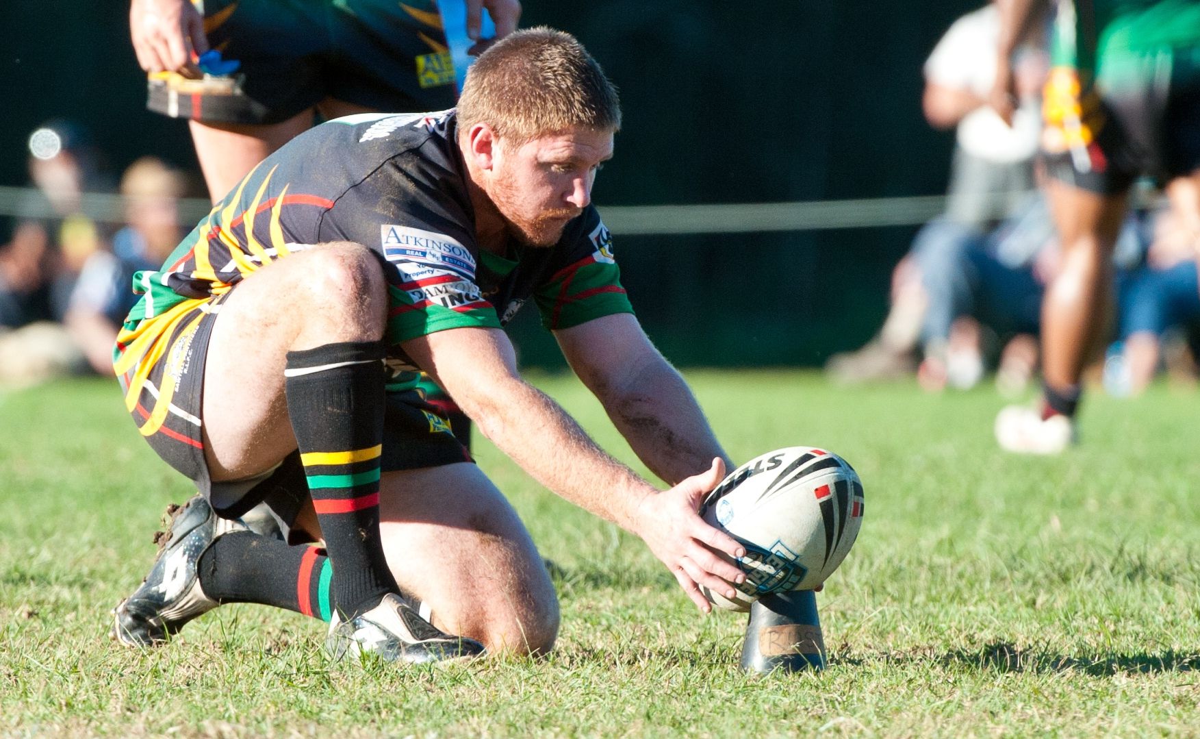 Danny Russell kicked three goals in the Panthers 30-26 win against Port Macquarie Danny Russell kicked three goals in the Panthers 30-26 win against Port Macquarie