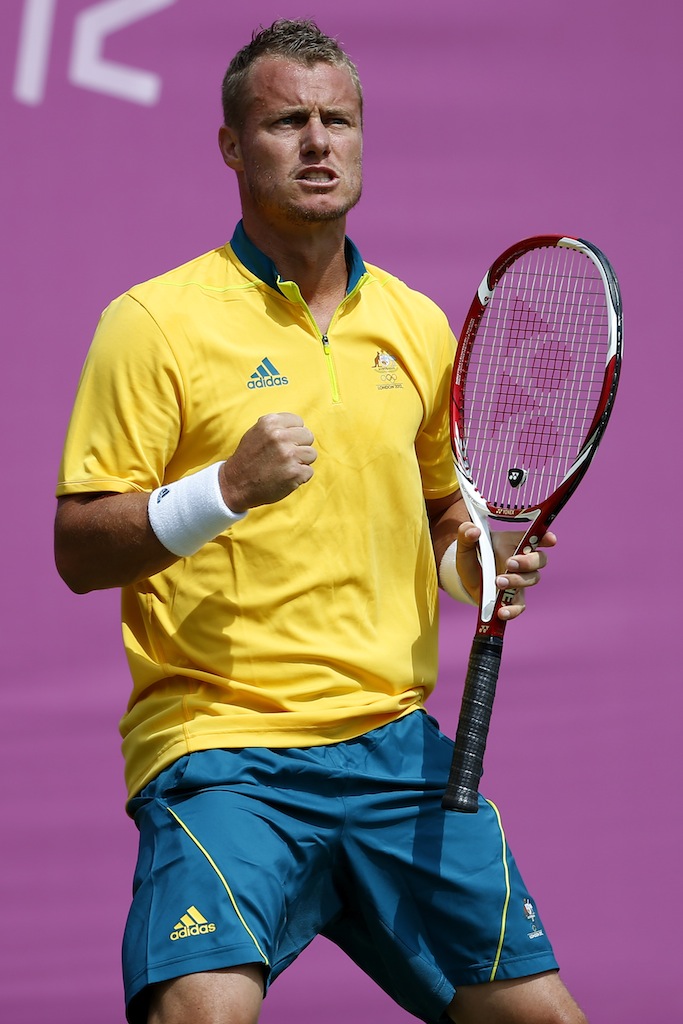Lleyton Hewitt has advanced to the next round at the London Olympics. Lleyton Hewitt has advanced to the next round at the London Olympics.