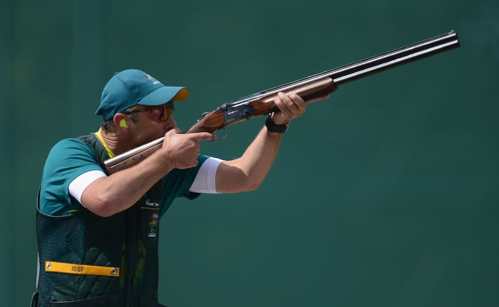 Keith Ferguson is in 11th position after three rounds of the men’s skeet competition. Keith Ferguson is in 11th position after three rounds of the men’s skeet competition.