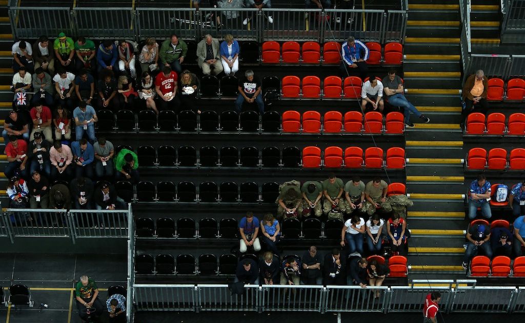 The problem of empty seats continues to plague the London Olympics. The problem of empty seats continues to plague the London Olympics.