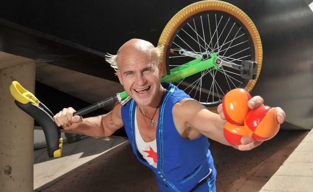 Talented performer Scott Kuhn, aka Great Scott. Talented performer Scott Kuhn, aka Great Scott.