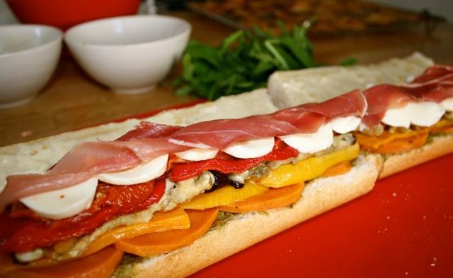 Miss Foodie's Gourmet Roasted Vegetable Baguettte. Miss Foodie's Gourmet Roasted Vegetable Baguettte.