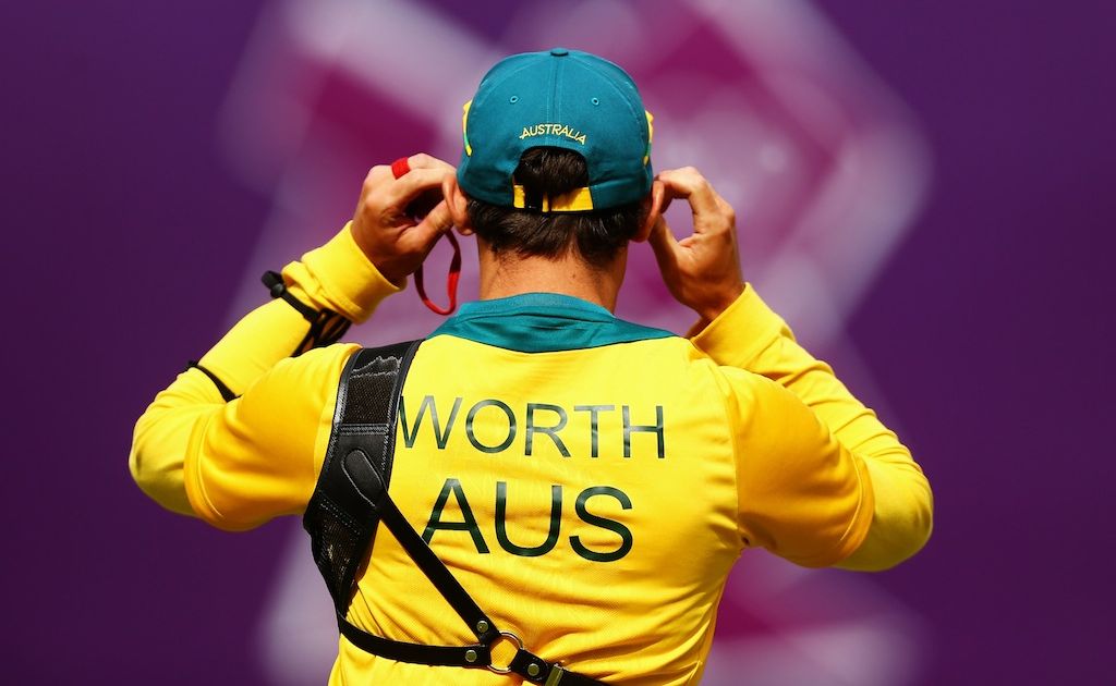 Taylor Worth is through to the quarter finals of the men's archery. Taylor Worth is through to the quarter finals of the men's archery.