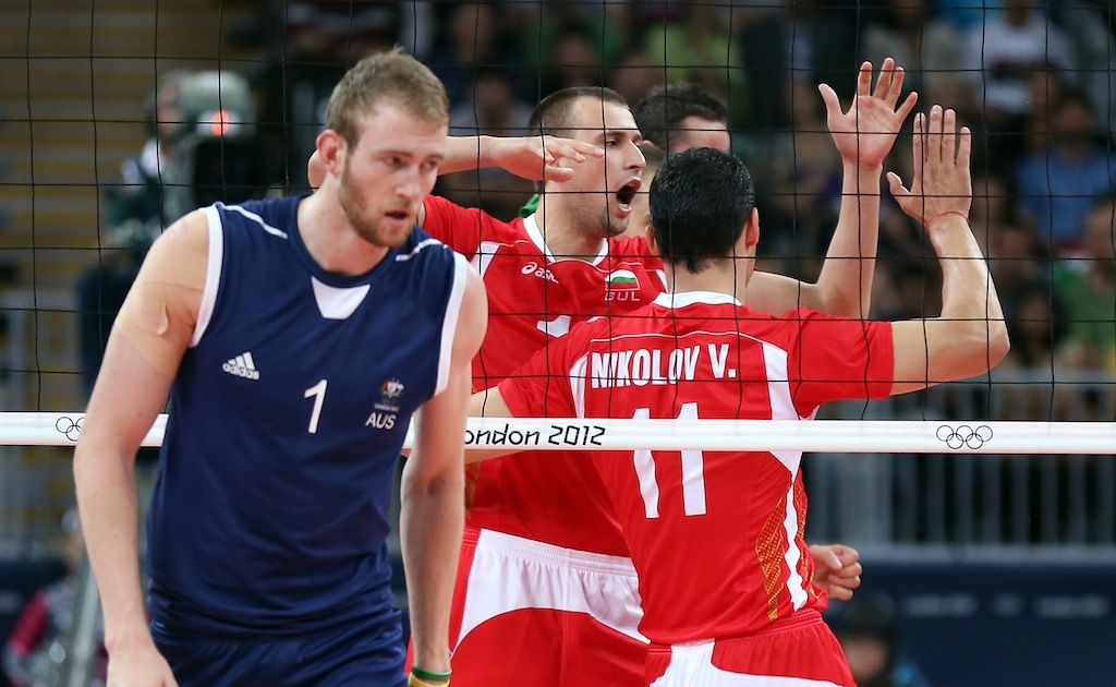 Australia lost to Bulgaria in three sets at the 2012 London Olympics. Australia lost to Bulgaria in three sets at the 2012 London Olympics.