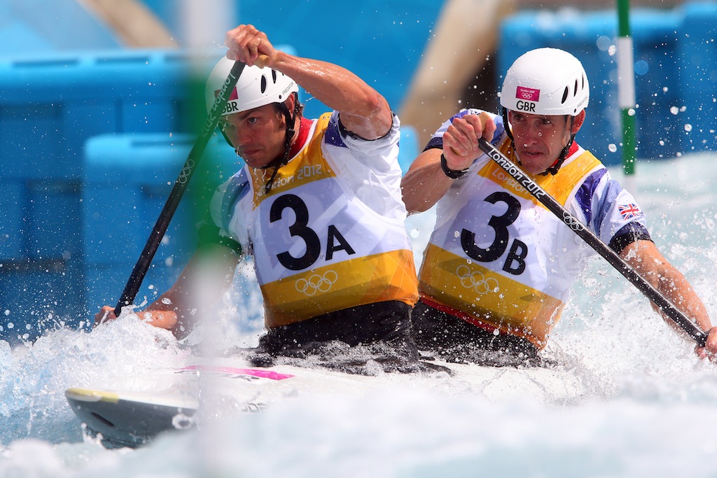 Tim Baillie and Etienne Stott have won gold in the men's C2. Tim Baillie and Etienne Stott have won gold in the men's C2.