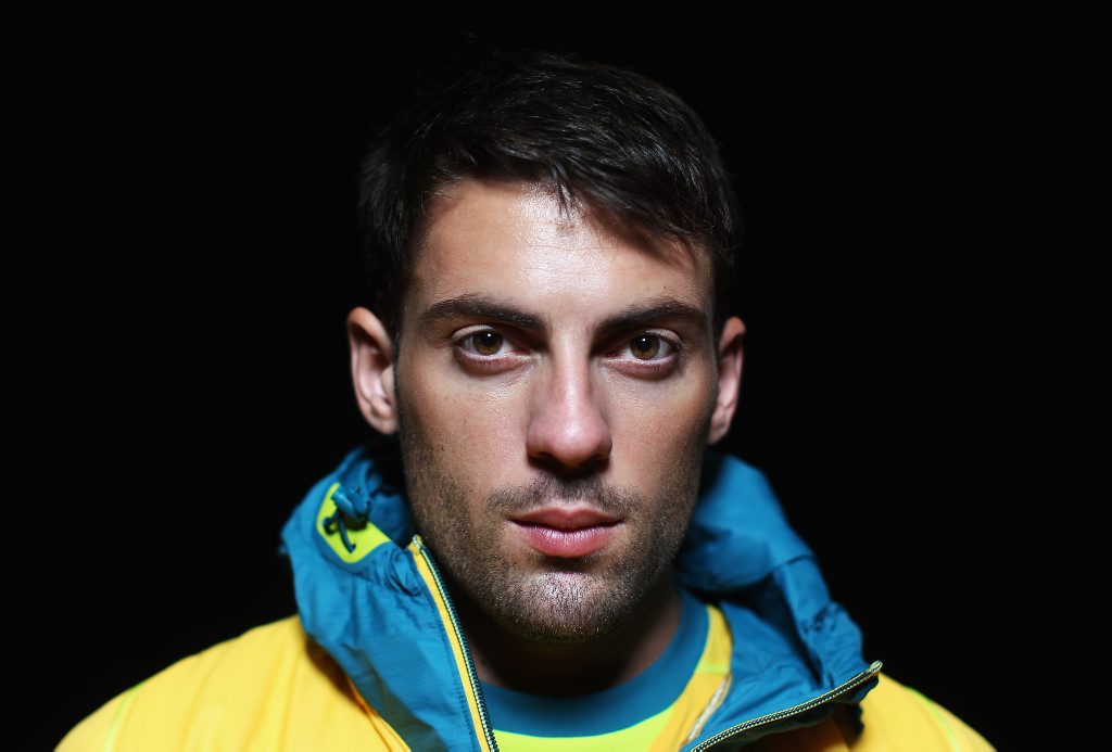 Mitchell Watt of Australia poses during the adidas 2012 Australian Olympic Games competitor uniform launch at Sydney Olympic Park Sports Centre on March 28, 2012 in Sydney, Australia. Mitchell Watt of Australia poses during the adidas 2012 Australian Olympic Games competitor uniform launch at Sydney Olympic Park Sports Centre on March 28, 2012 in Sydney, Australia.
