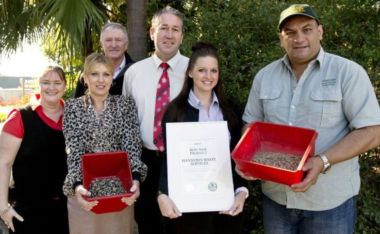 The Coffs Coast's Handy Bin Waste Services has won an Australian Business Award. The Coffs Coast's Handy Bin Waste Services has won an Australian Business Award.