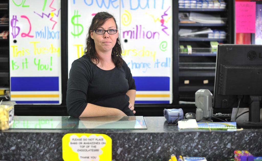 Sara Cumming from the newsagent on Goondoon Street, is fed up with rude customers. Sara Cumming from the newsagent on Goondoon Street, is fed up with rude customers.