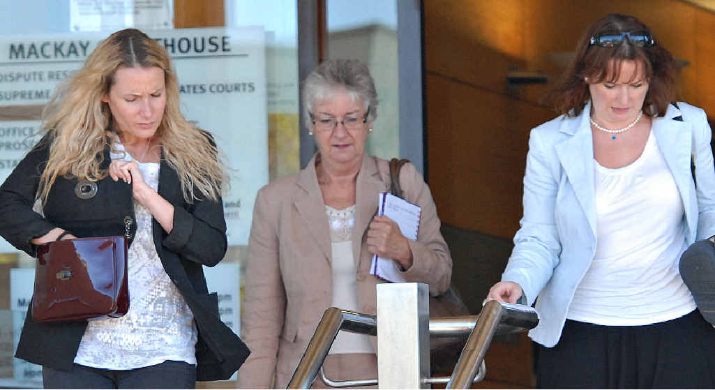 Missing man Hugo Barnett-Lonergan’s family leaves the inquest. From left are his sister Marie-Christine, mother Brigid and sister Helena. Missing man Hugo Barnett-Lonergan’s family leaves the inquest. From left are his sister Marie-Christine, mother Brigid and sister Helena.