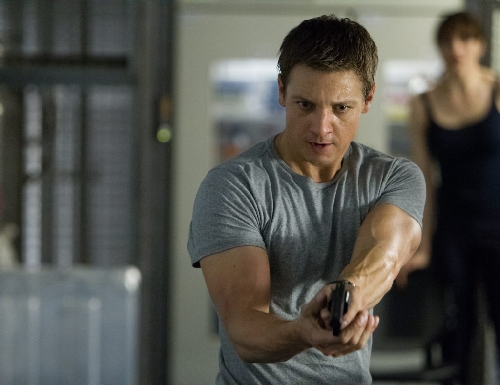 Jeremy Renner in a scene from the new movie 'Bourne' movie, Bourne Legacy. Jeremy Renner in a scene from the new movie 'Bourne' movie, Bourne Legacy.