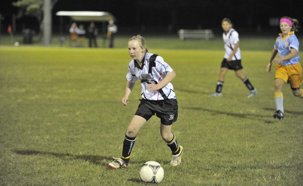 U13's women's soccer, Central Jays vs B52's at Boyne Island Soccer Fields, Jacaranda Drive, Boyne Island. Jay's Tenille Spencer. U13's women's soccer, Central Jays vs B52's at Boyne Island Soccer Fields, Jacaranda Drive, Boyne Island. Jay's Tenille Spencer.
