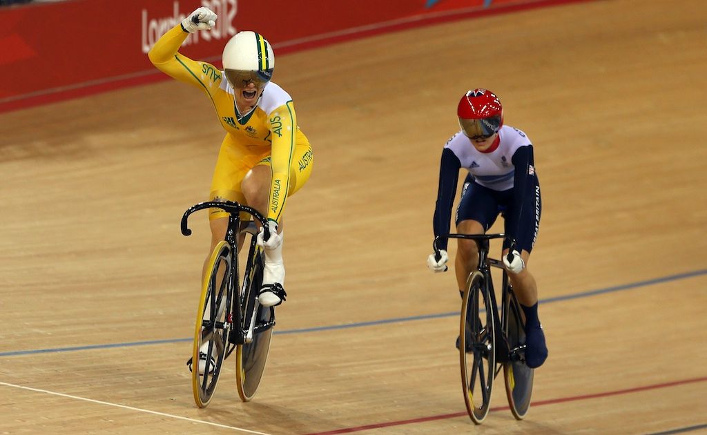 Anna Meares has won gold in the women's sprint. Anna Meares has won gold in the women's sprint.