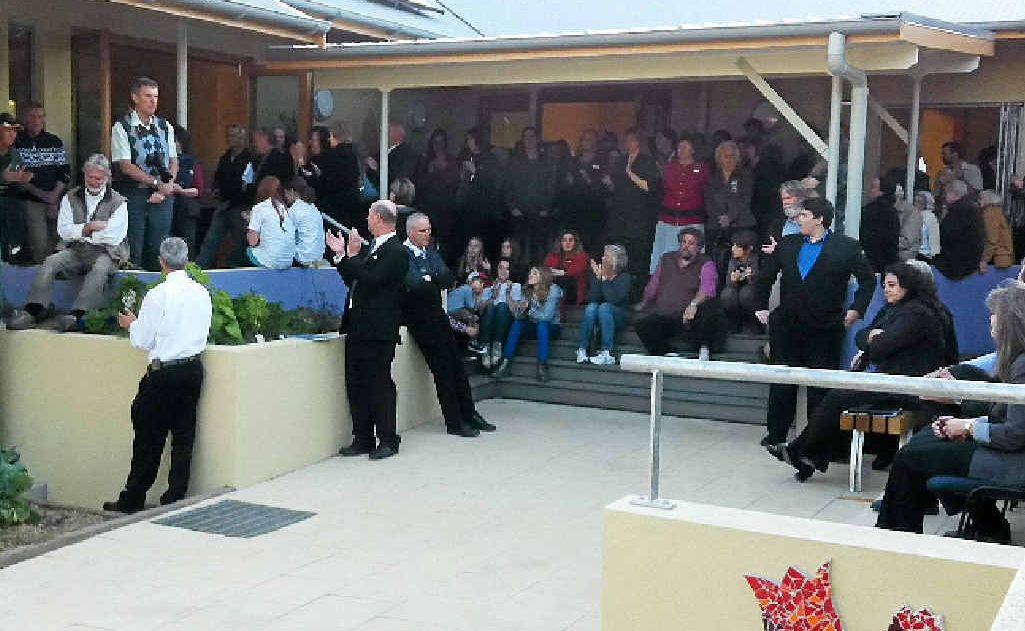 Some of the crowd at the opening of The Hub. Some of the crowd at the opening of The Hub.