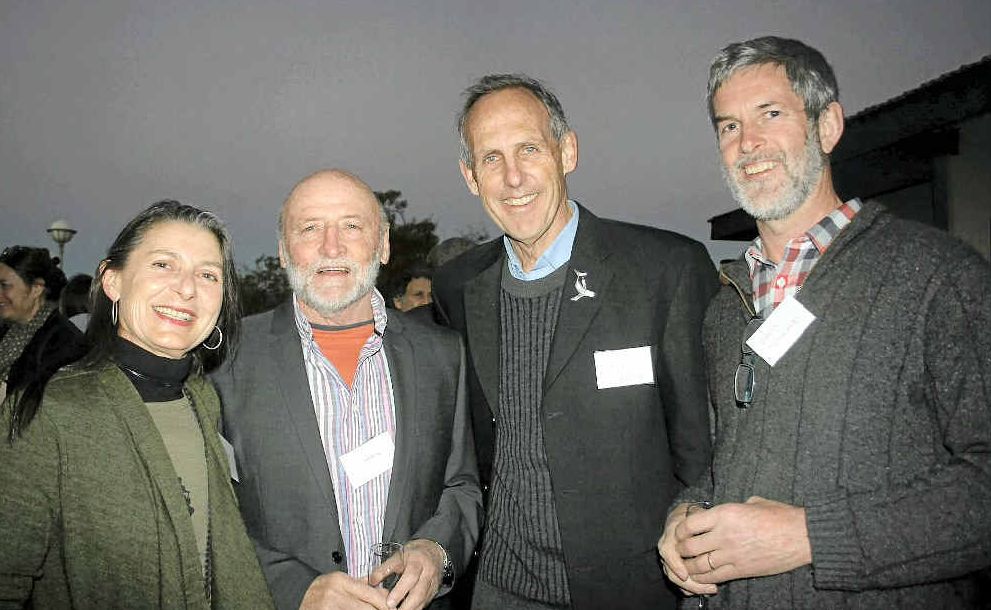 LET THE GOOD TIME ROLL: Having fun at the opening night of the Byron Bay Writers’ Festival are (from left) Byron Shire Mayor Jan Barham, writer John Bailey, former leader of the Greens Bob Brown and Paul Thomas. LET THE GOOD TIME ROLL: Having fun at the opening night of the Byron Bay Writers’ Festival are (from left) Byron Shire Mayor Jan Barham, writer John Bailey, former leader of the Greens Bob Brown and Paul Thomas.