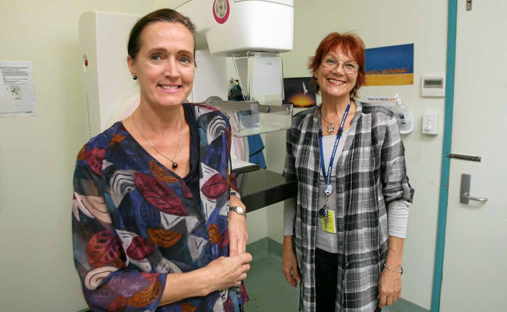 Chief radiographer Abigail Harress-Blaas and radiographer Bernadette Gallagher at BreastScreen Rockhampton. Chief radiographer Abigail Harress-Blaas and radiographer Bernadette Gallagher at BreastScreen Rockhampton.