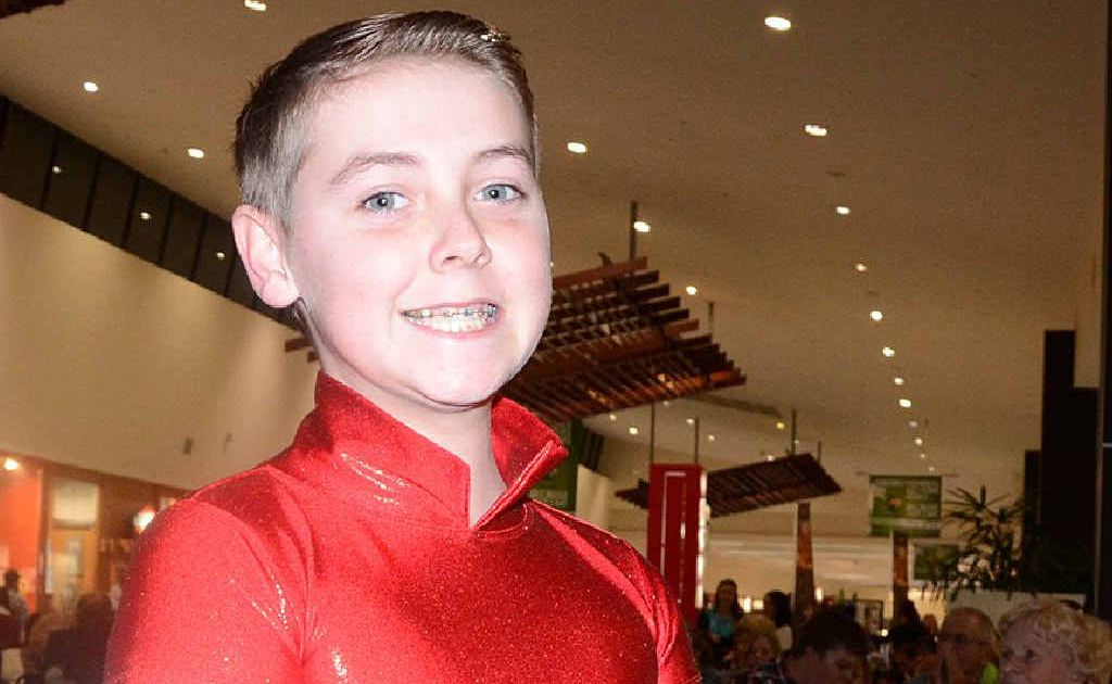 Ethan Shaw preformed a freestyle tap dance for a spot in the finals. Ethan Shaw preformed a freestyle tap dance for a spot in the finals.