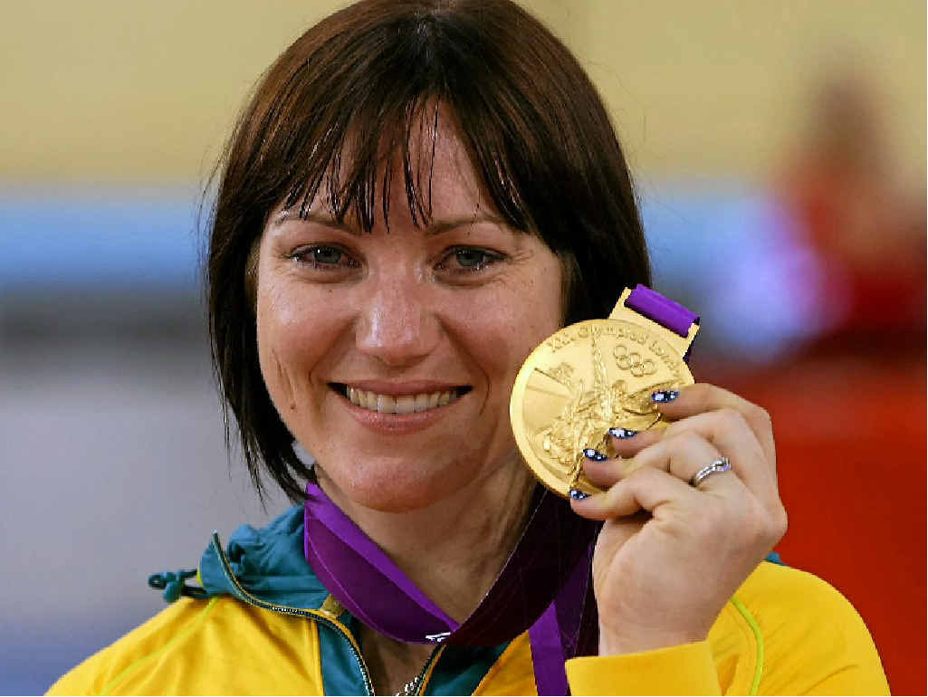 Rockhampton’s Anna Meares with her gold medal after winning the sprint at the London 2012 Olympics. Rockhampton’s Anna Meares with her gold medal after winning the sprint at the London 2012 Olympics.