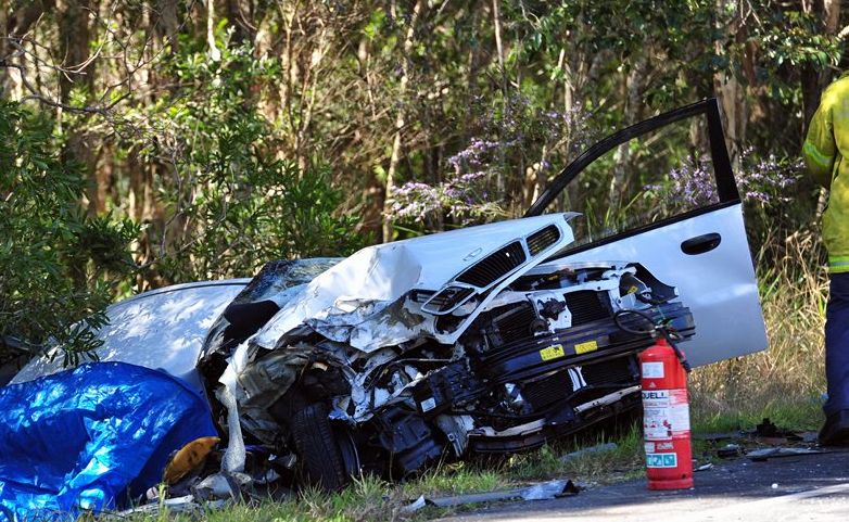 The scene of last year's fatality at Tinbeerwah. The scene of last year's fatality at Tinbeerwah.