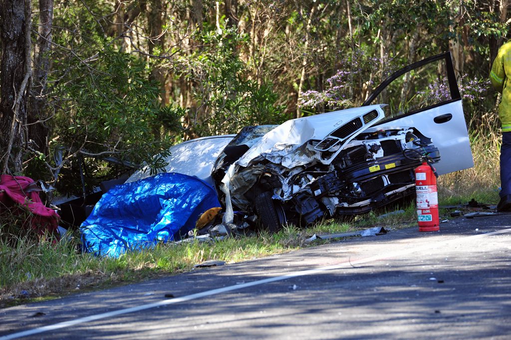 The scene of last year's fatality at Tinbeerwah. The scene of last year's fatality at Tinbeerwah.