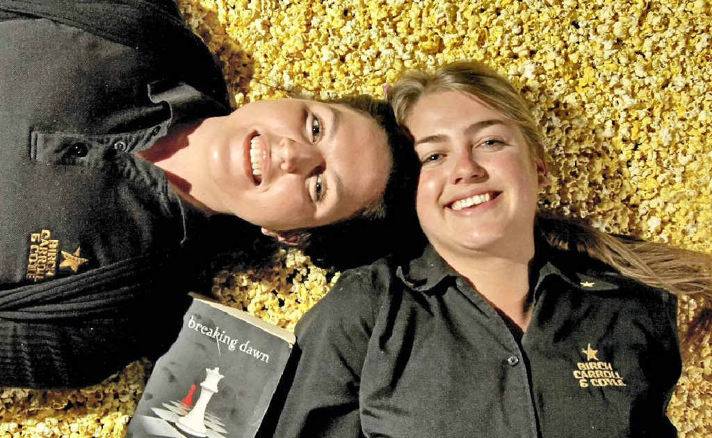 Ally Short and Paige Matthews at Birch Carroll and Coyle Coolangatta, which is already selling advanced tickets for the new Twilight movie that is out in November. Ally Short and Paige Matthews at Birch Carroll and Coyle Coolangatta, which is already selling advanced tickets for the new Twilight movie that is out in November.