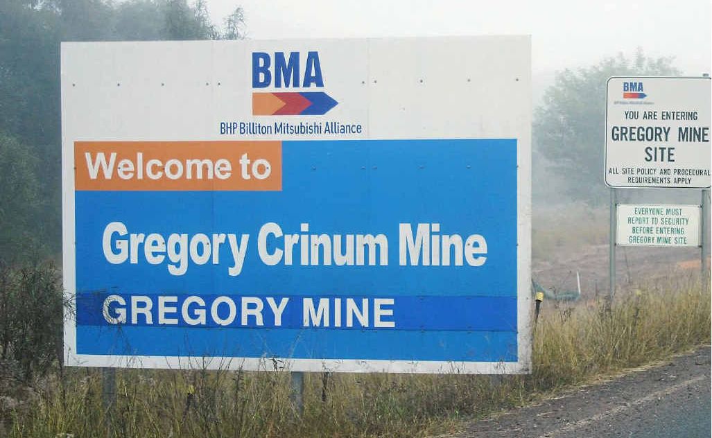 Gregory Crinum mine north of Emerald has dropped 100 positions. Gregory Crinum mine north of Emerald has dropped 100 positions.
