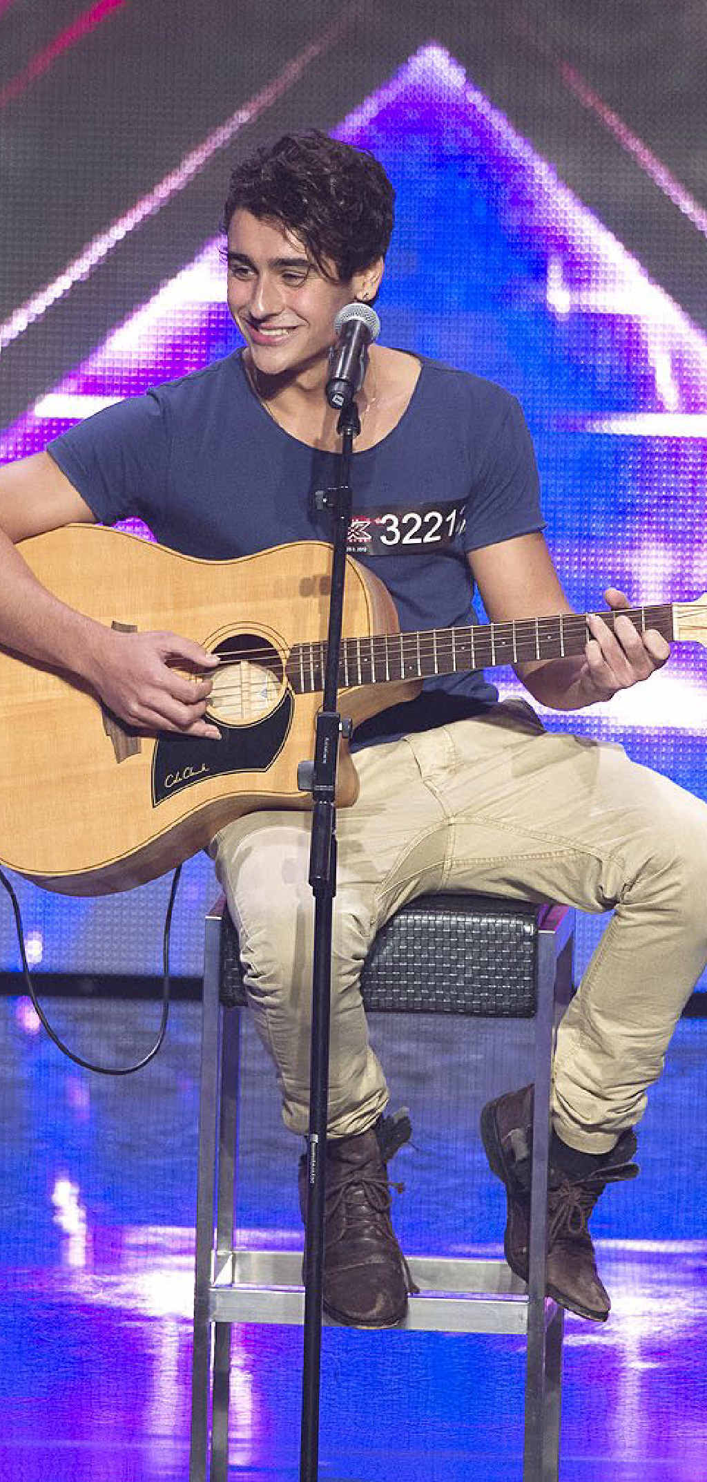 Adil Memon auditions for the X Factor. 