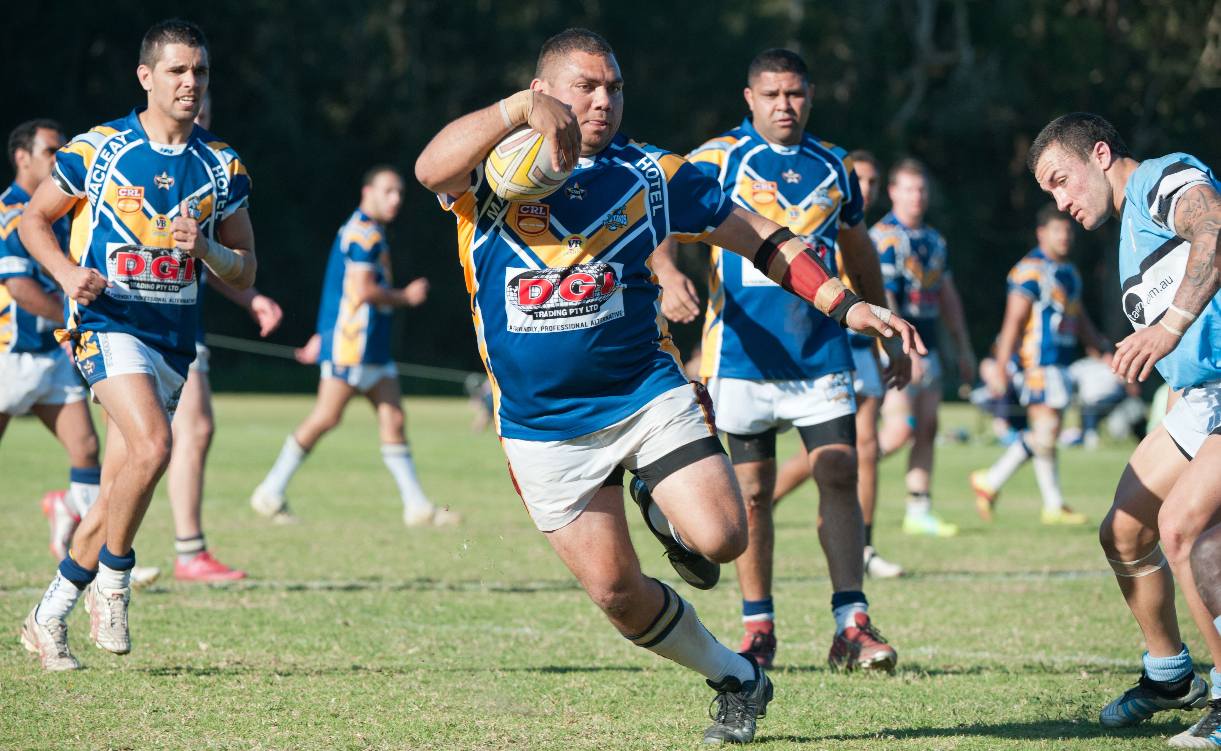 The late charge up the middle by big Steve Walker was instrumental in Macleay's revival to down Woolgoolga. The late charge up the middle by big Steve Walker was instrumental in Macleay's revival to down Woolgoolga.