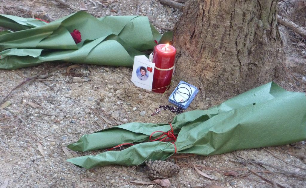 The tribute the Morcombe family left for Daniel at the site his remains were found at the Glasshouse Mountains one year ago. The tribute the Morcombe family left for Daniel at the site his remains were found at the Glasshouse Mountains one year ago.