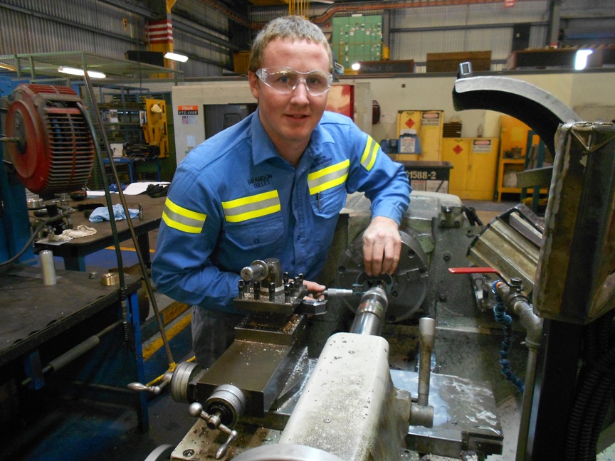 Apprentice fitter and turner Brandon Gillett is one of 10 CQTAFE students competing in the WorldSkills national finals Apprentice fitter and turner Brandon Gillett is one of 10 CQTAFE students competing in the WorldSkills national finals