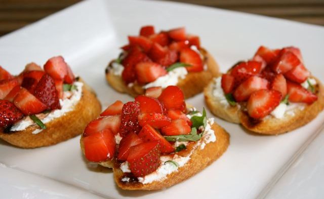 Miss Foodie's Balsamic Strawberry and Goats Cheese Bruschetta. Miss Foodie's Balsamic Strawberry and Goats Cheese Bruschetta.