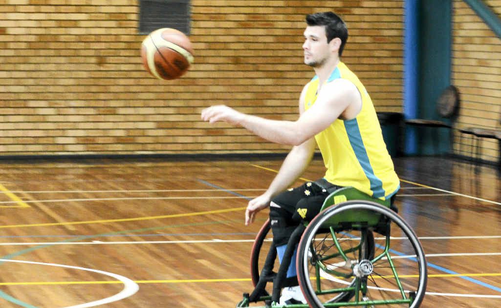 Aussie Glider’s wheelchair basketball player Bill Lathem is looking forward to his first Paralympics. Aussie Glider’s wheelchair basketball player Bill Lathem is looking forward to his first Paralympics.