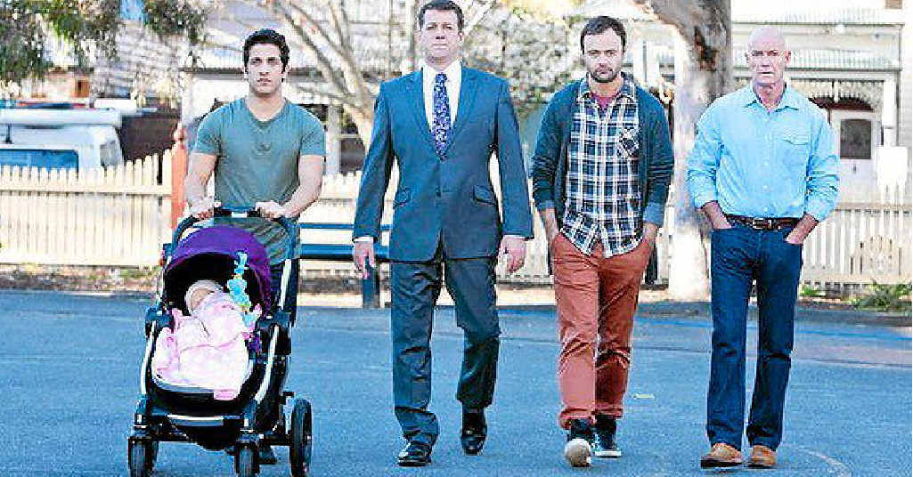 A scene from TV show House Husbands, which airs on Channel Nine. A scene from TV show House Husbands, which airs on Channel Nine.