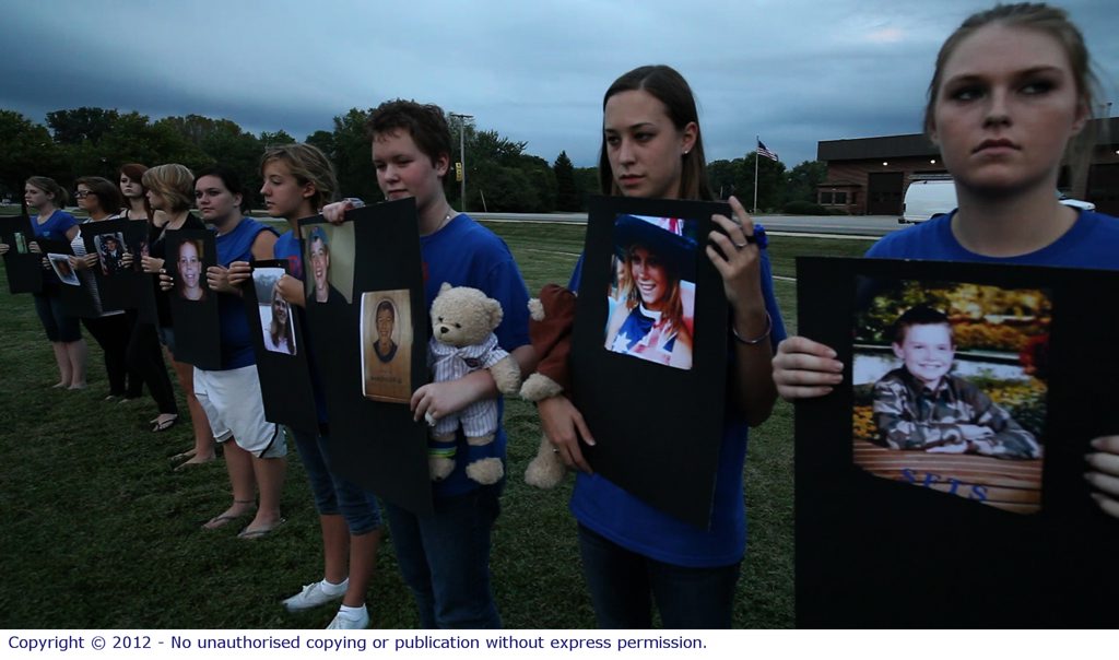 A scene from the American documentary movie Bully. A scene from the American documentary movie Bully.