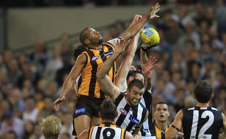 The Hawks play the Magpies at the MCG on Friday. The Hawks play the Magpies at the MCG on Friday.
